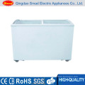 Top Glass Display Horizontal Freezer for Supermarket Use